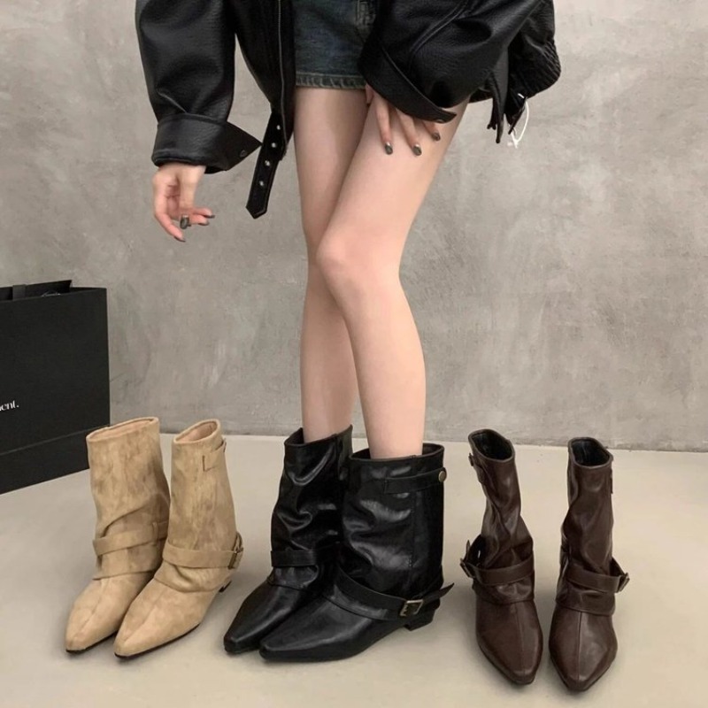 Sepatu bot pergelangan kaki kl - Women'S Fashion Korea ulasan dan harga