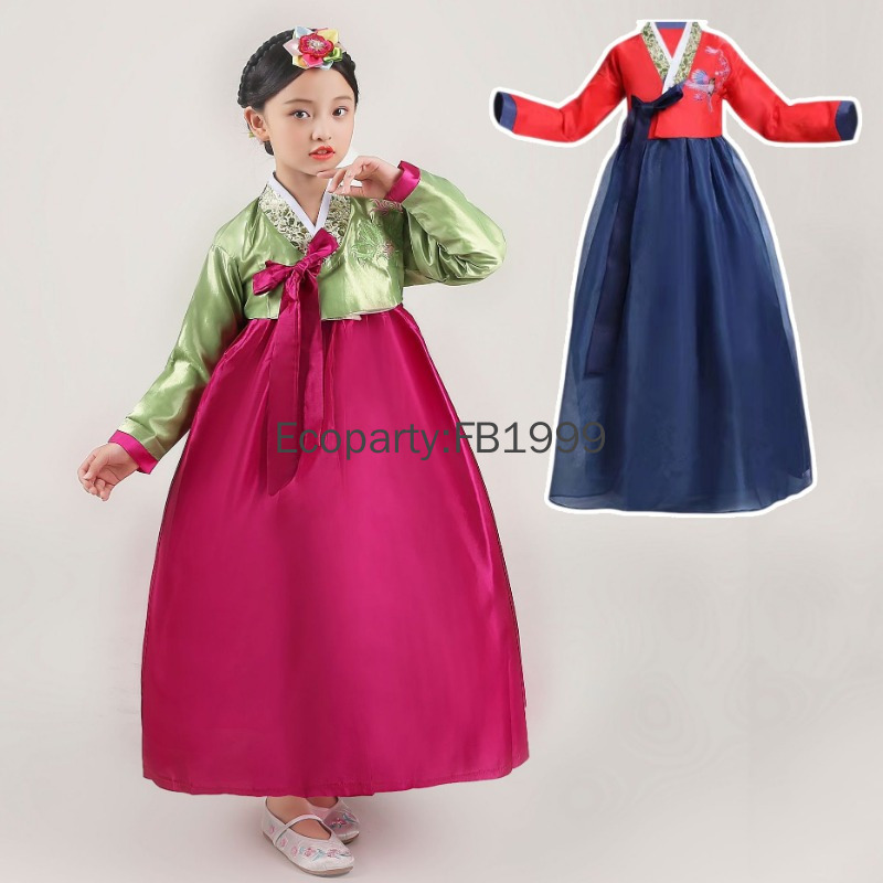 Gaun Hanbok anak perempuan 4 w - Women'S Fashion Korea ulasan dan harga