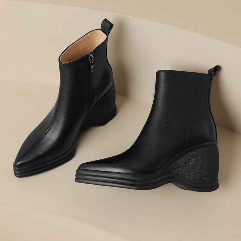 Sepatu Boots Wanita Model Wedg - Women'S Fashion Korea ulasan dan harga