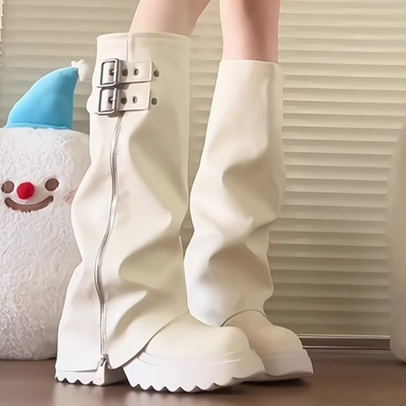 Sepatu Boots Wanita Setengah P - Women'S Fashion Knee High Boots ulasan dan harga