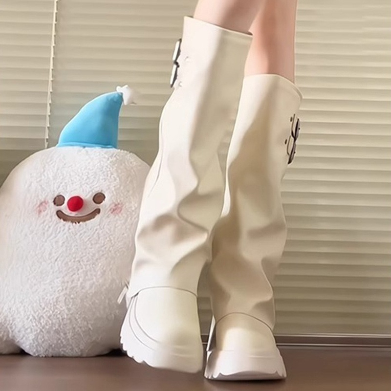 Sepatu Boots Wanita Setengah P - Women'S Fashion Knee High Boots ulasan dan harga