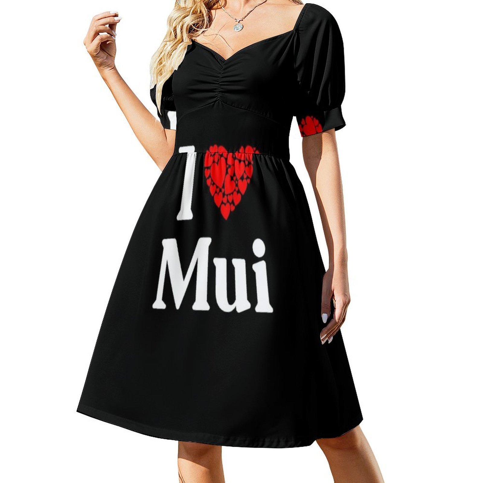 Gaun Mui Heart-I Love Mui Boho - Women Fashion Dress Names ulasan dan harga