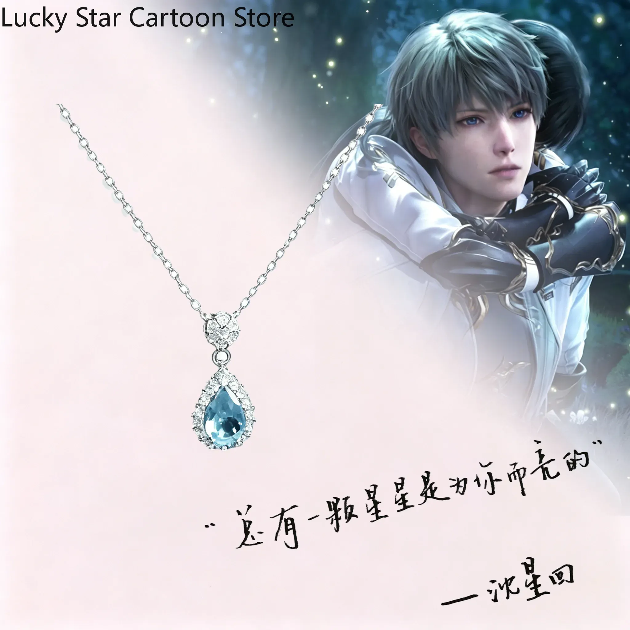 Kalung Liontin Warna Mata Bert - Women'S Fashion Korea ulasan dan harga